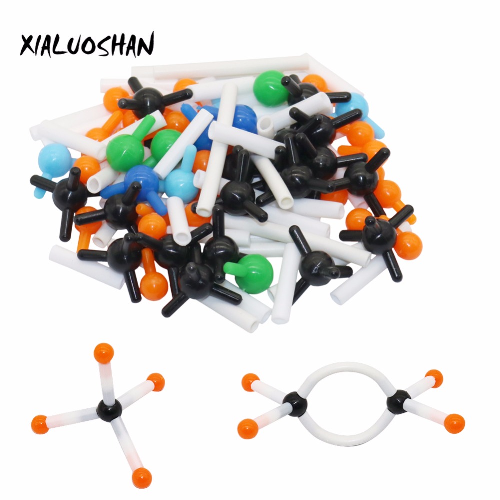 Model Kit Chemistry - ミニチュア分子構造モデル9mm分子モデルセットキット-学校の実験室教育研究のための一般および有機化学