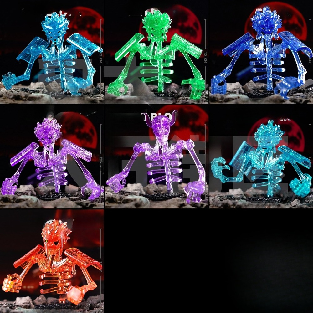 Model Kit Susanoo - 「NARUTO」アニメのアクションフィギュア組み立てブロックセット。忍者の「スサノオ」の骨格モデルセット。3D組み立て式のおもちゃコレクション。ハロウィーンのプレゼントに最適。