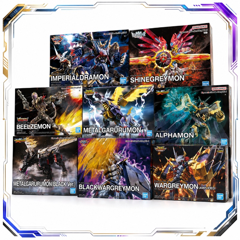 Model Kit Omegamon - バンダイオリジナルデジモンフィギュアライズスタンダードアンプリファイドアルファモンベルゼモンインペリアルドラモンメタルガルルモンプラモデルキットおもちゃ