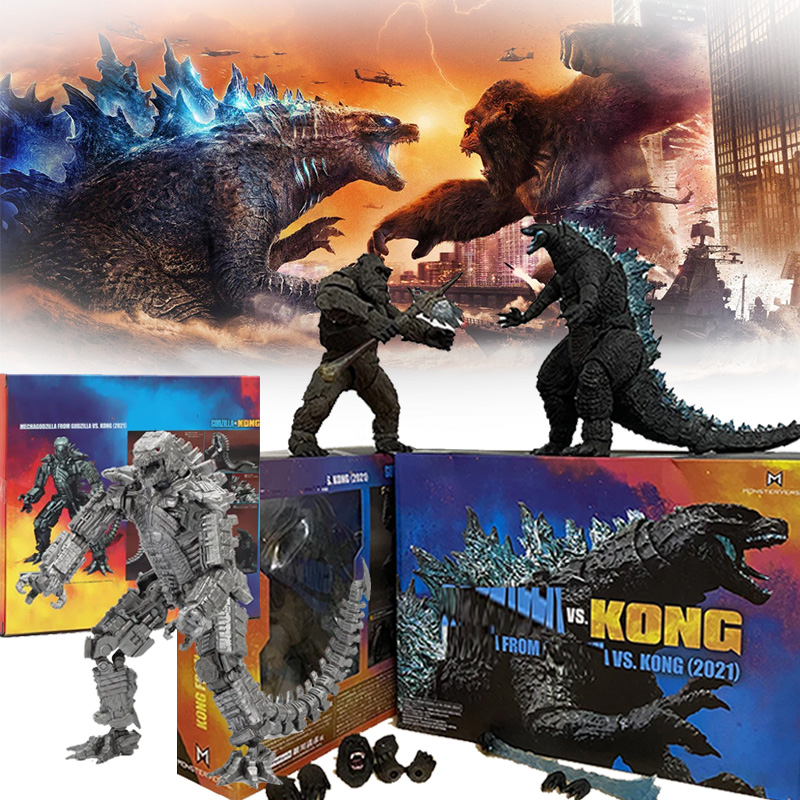 Model Kit Dinosaur Bandai - SHM コングゴジラ対コング 2021 映画 PVC アクションフィギュア怪獣モンスターバース恐竜モデルグッズアクションおもちゃギフト