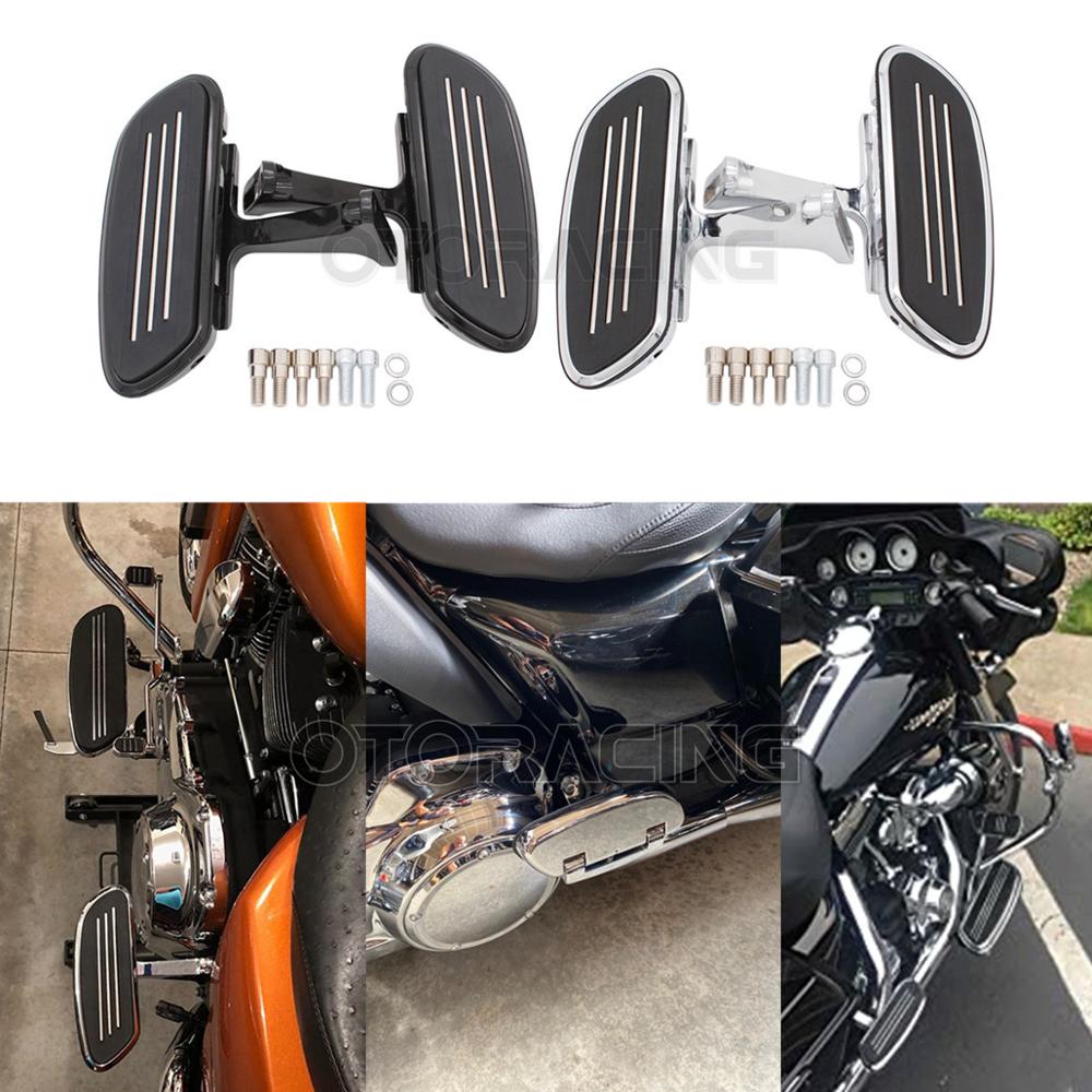 Model Kit Harley Davidson - オートバイ乗客床板フットボードフットペグマウントブラケットキットツーリングモデルロードキングストリートグライド 1993-2020