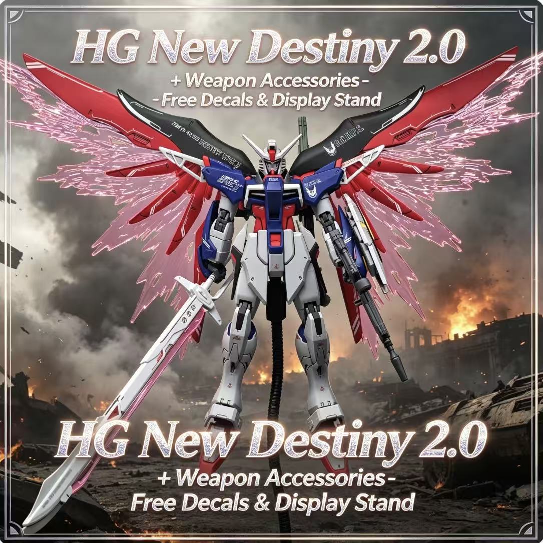 Model Kit Gundam Hg - 224 HG 1/144 デスティニー・スペックII ファイナルバトルイメージカラー組立モデルキット シードアクションフィギュア