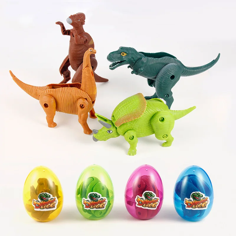 Model Kit Dinosaur Bandai - 恐竜のアクションフィギュア,子供のおもちゃ,ジュラ紀の期間,ドラゴン,ティラノサウルモデル,人形,男の子へのギフト,シミュレーション,1セットあたり4個