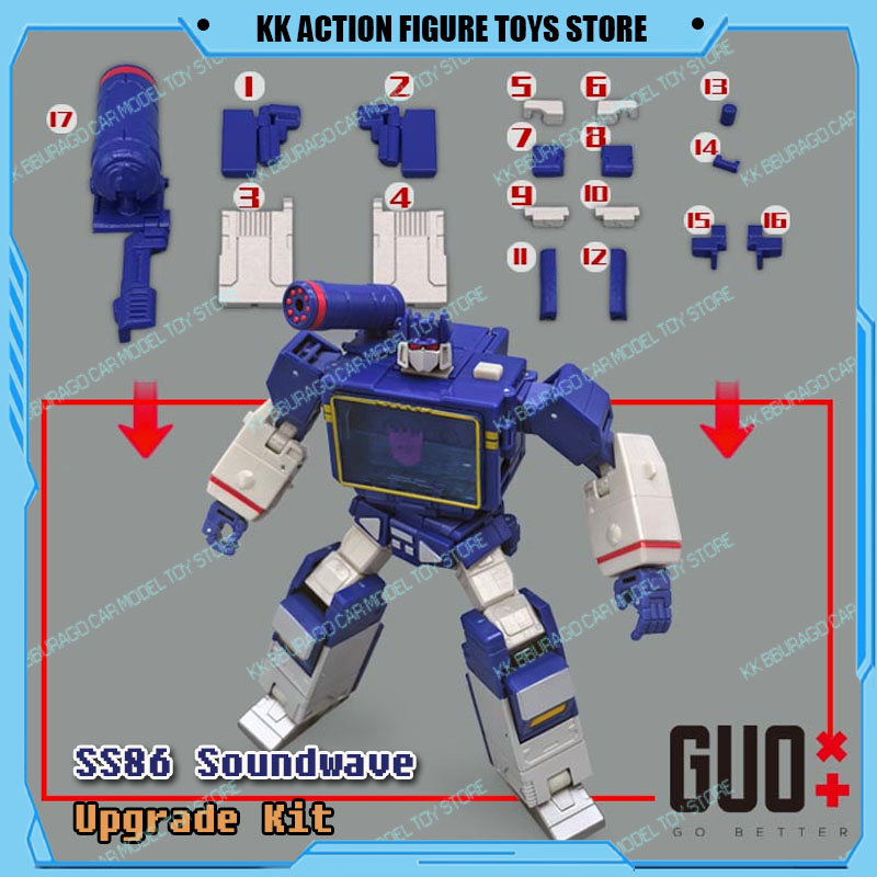 Model Kit Studio - GUO Studio トランスフォーメーション SS86 サウンドウェーブ アクションフィギュア