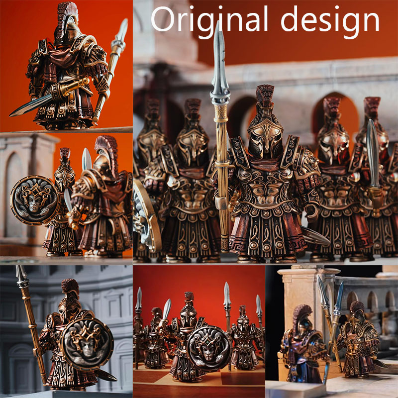 Model Kit Lego - オリジナルデザイン ヨーロッパ ギリシャ スパルタ指揮官 ビルディングブロック 精巧なモデル