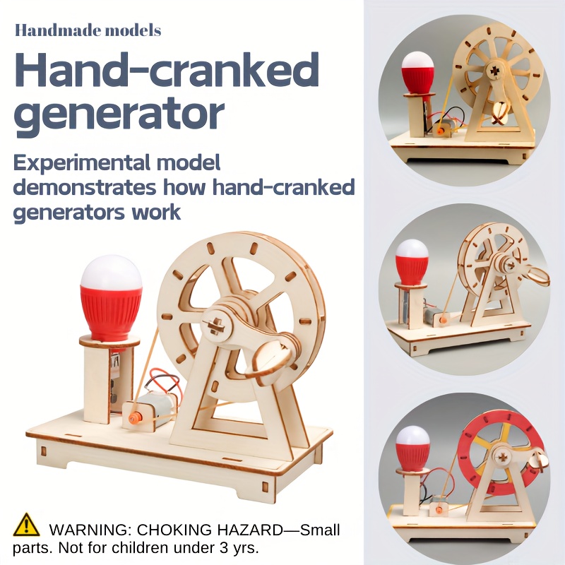 STEAM実験キット 木製DIYおもちゃ組み立てキット 手組 - Model Kit Instructions のレビューと価格