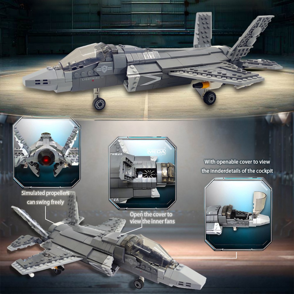 646ピース F-35 ライトニングII 飛行機 組み立てブ - Model Kit Chemistry のレビューと価格