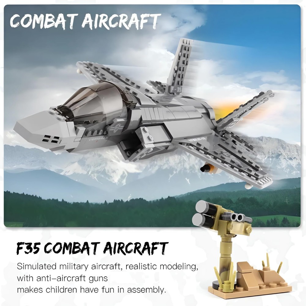646ピース F-35 ライトニングII 飛行機 組み立てブ - Model Kit Chemistry のレビューと価格