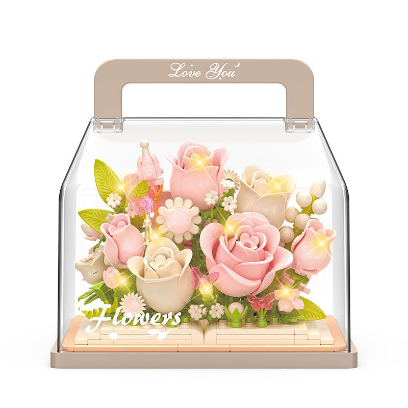 永遠の花植物シリーズ 組み立てブロックモデルキット 植物組み - Model Kit Chemistry のレビューと価格