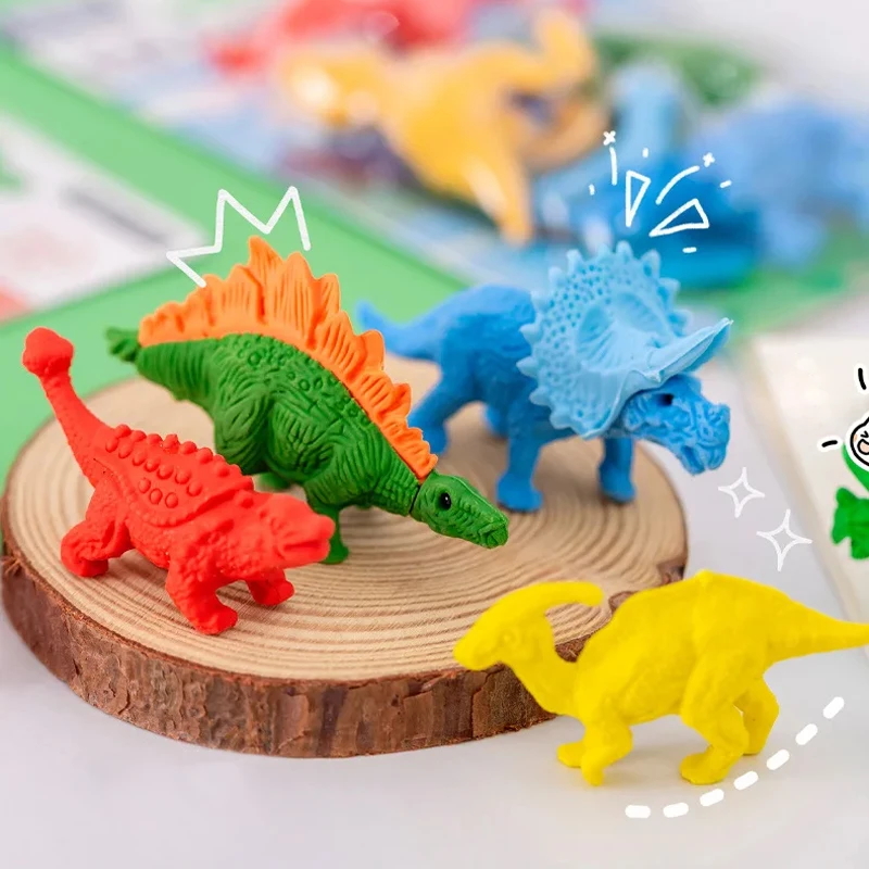 4 ピース/1 セットクリエイティブ漫画 3D 恐竜モデリン - Model Kit Dinosaur Bandai のレビューと価格