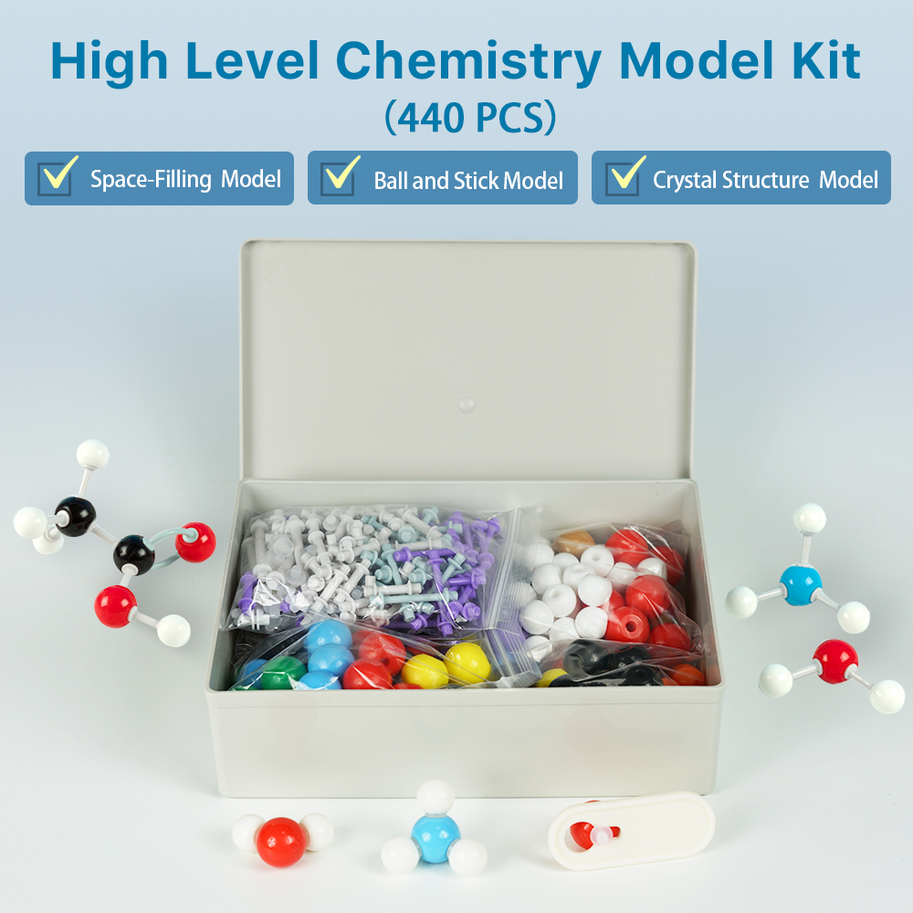 高レベル化学分子モデル (440 個) 原子、結合を備えた無 - Model Kit Chemistry のレビューと価格