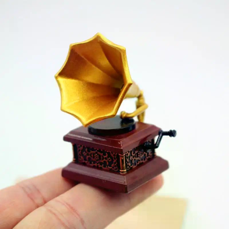 ドールハウスヴィンテージ蓄音機ミニチュアモデルリビングルーム - Model Kit Vintage のレビューと価格