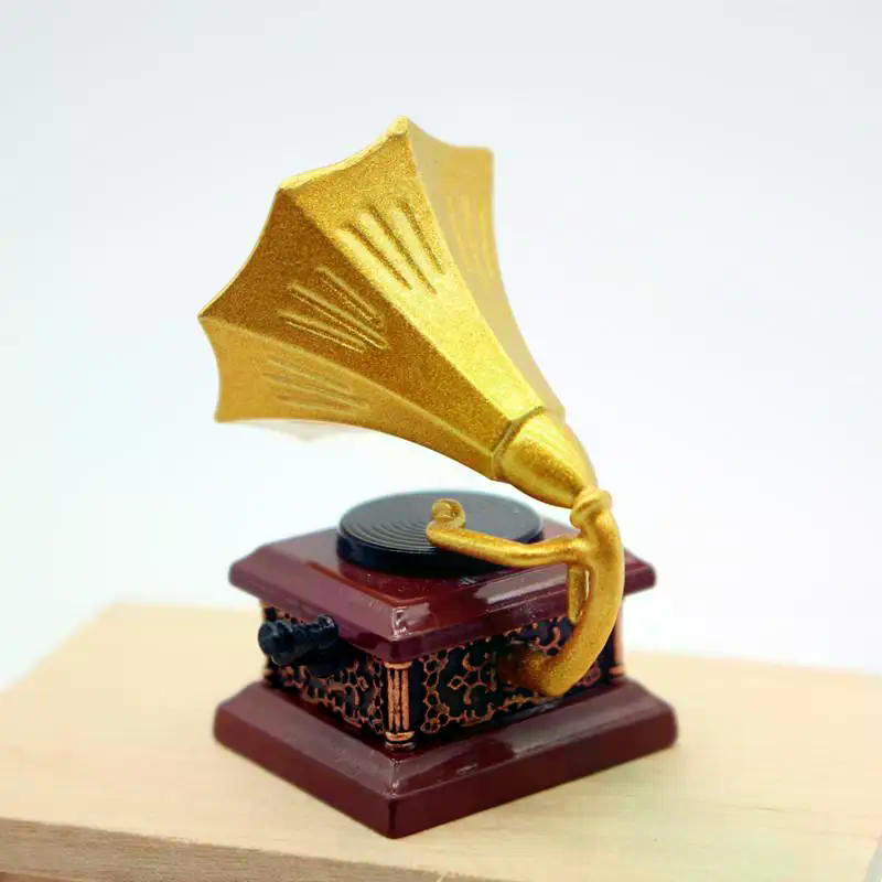 ドールハウスヴィンテージ蓄音機ミニチュアモデルリビングルーム - Model Kit Vintage のレビューと価格