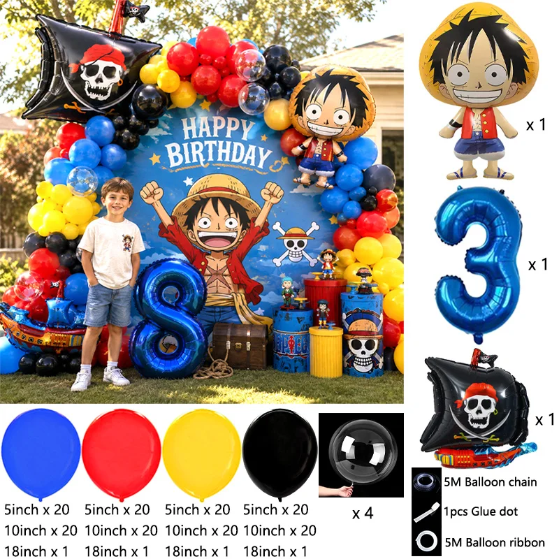 ワンピースをテーマにしたパーティーバルーンガーランドアーチキ - Model Kit One Piece のレビューと価格