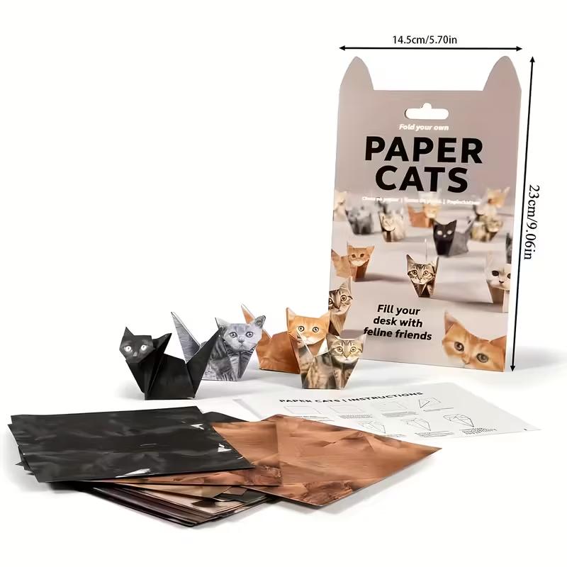 1個入り DIY 3Dペーパー犬猫折り紙キット - ステップ - Model Kit Instructions のレビューと価格