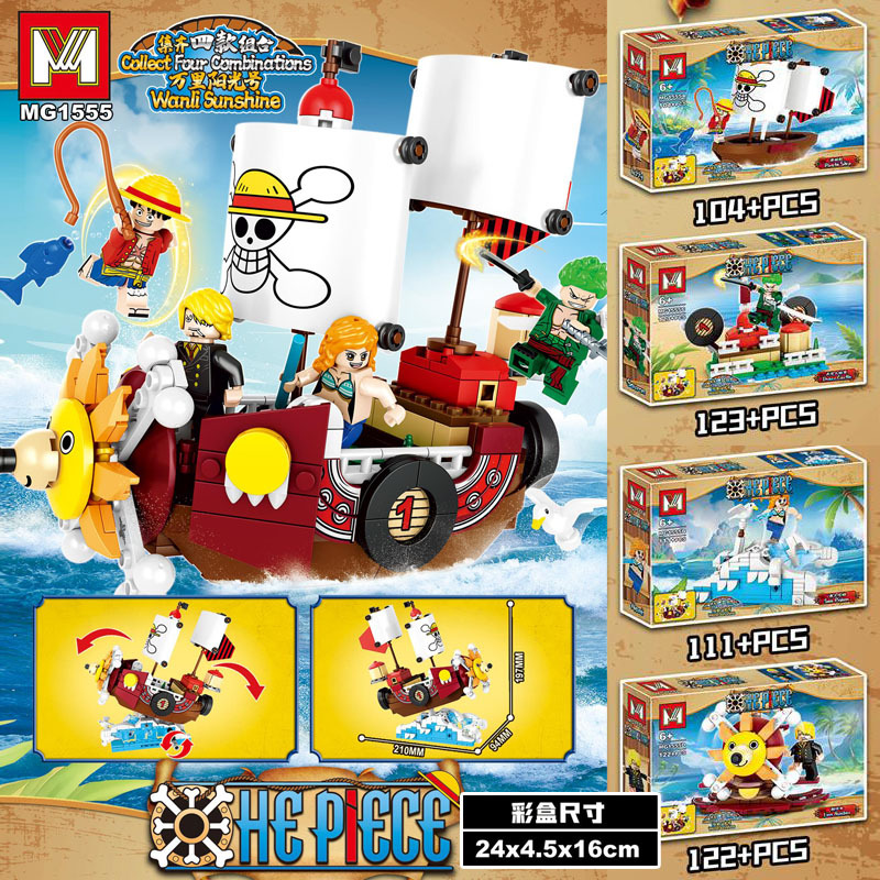 4in1 ワンピース サウザンドサニー マイクロブリック ワ - Model Kit One Piece のレビューと価格