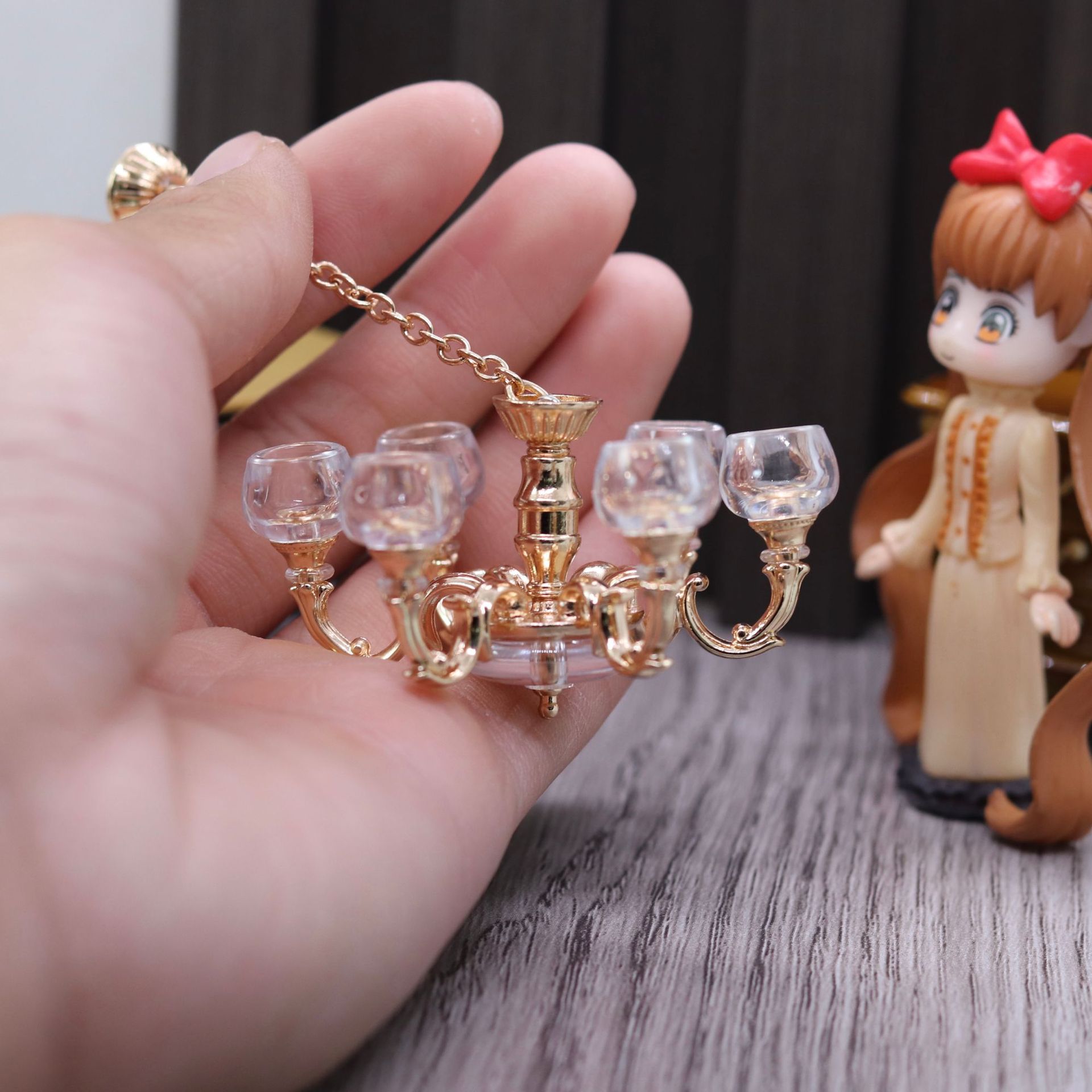 1 個ドールハウスミニチュアレトロ天井ランプシャンデリアモデ - Model Kit Vintage のレビューと価格
