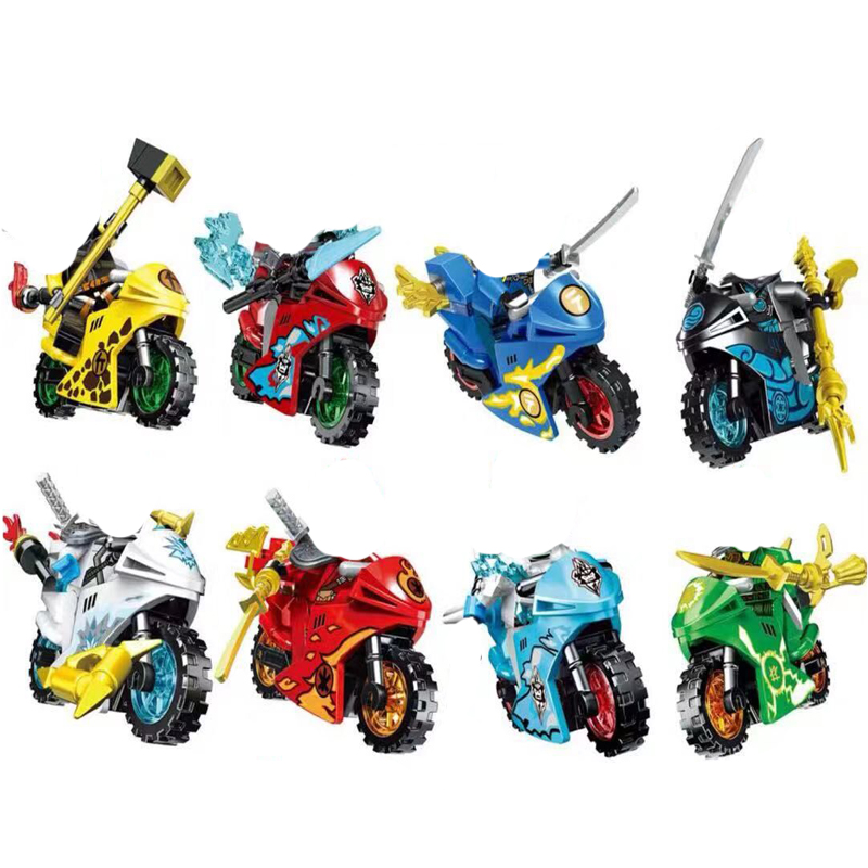 忍者フィギュアオートバイビルディングブロックロイドカイジェイ - Model Kit Chemistry のレビューと価格