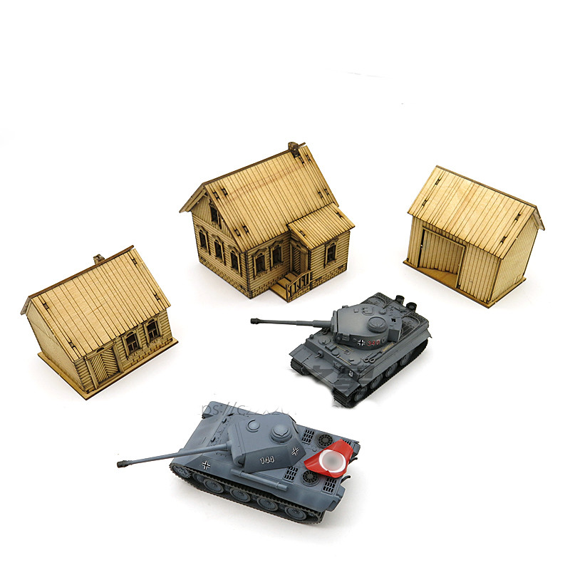 1/72 木製組み立てハウス ヨーロッパ建築 ロウハウス 店 - Model Kit Instructions のレビューと価格